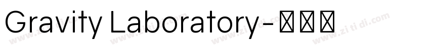 Gravity Laboratory字体转换